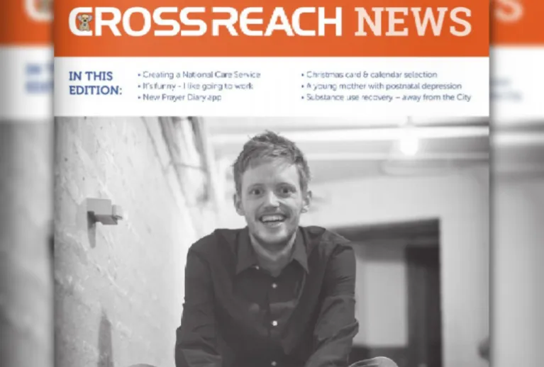 Cover of CrossReach News Sept 22 featuring Robin Grainger